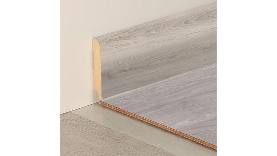Bære Minde om markedsføring MOONSHADOW LIGHT OAK Extra-large skirting boards for laminate flooring  Finishing